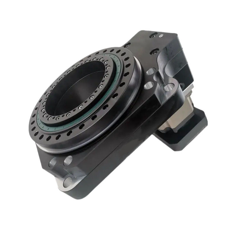 Tabla giratoria hueca de alta precisión Actuador Tabla giratoria de plataforma con caja de engranajes planetaria